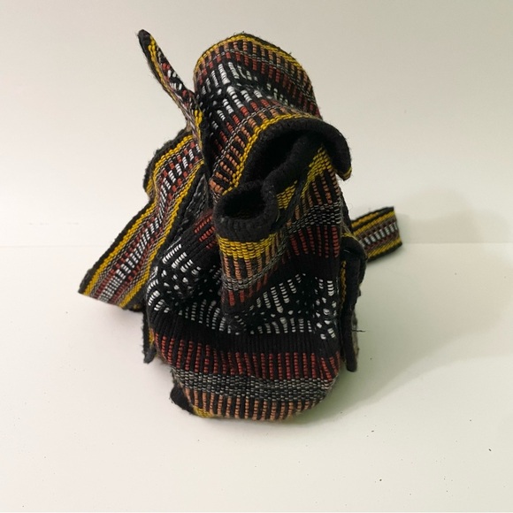 Pinzon Woven Drawstring Boho Hippie Bag Rasta Back Pack - Picture 13 of 16